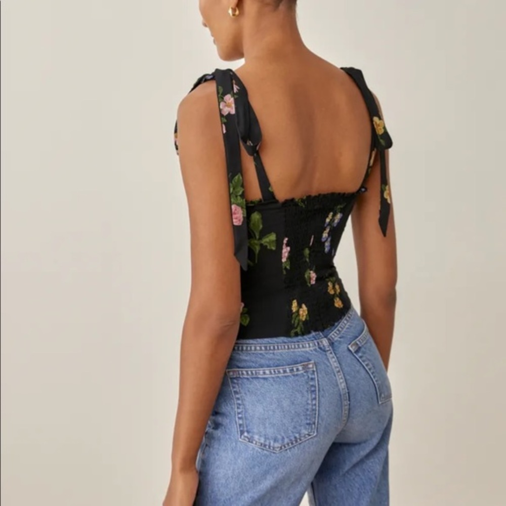 Reformation Blanca Top Night Bloom - Picture 2 of 8